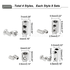 4 Styles 201 Stainless Steel Wire Rope Clamps&nbsp;STAS-GA0001-39