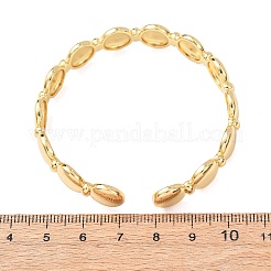 Brass Cuff Bangles for Women&nbsp;BJEW-C140-29G