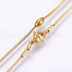 304 Stainless Steel Ball Chain Necklaces&nbsp;NJEW-F221-11G
