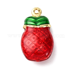 Pineapple Brass Enamel Pendants&nbsp;KK-C119-02B