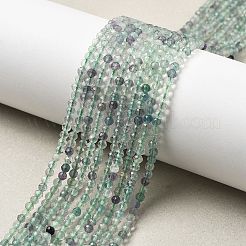 Natural Fluorite Beads Strands&nbsp;G-F509-38-3mm