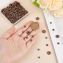 300Pcs 6 Styles Tibetan Style Alloy Spacer Beads&nbsp;FIND-PH0020-41R
