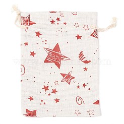 Christmas Theme Cotton Fabric Cloth Bag&nbsp;ABAG-H104-B04