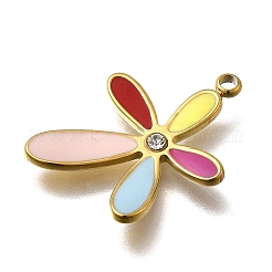 304 Stainless Steel Enamel Pendants&nbsp;STAS-Z163-28G