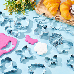 15Pcs 15 Style 430 Stainless Steel Cookie Cutters&nbsp;DIY-PH0010-18