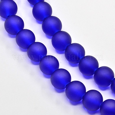 Baking Paint Transparent Glass Bead Strands&nbsp;GLAA-S031-4mm-09-1