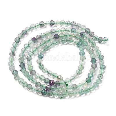 Natural Fluorite Beads Strands&nbsp;G-F509-38-3mm-1
