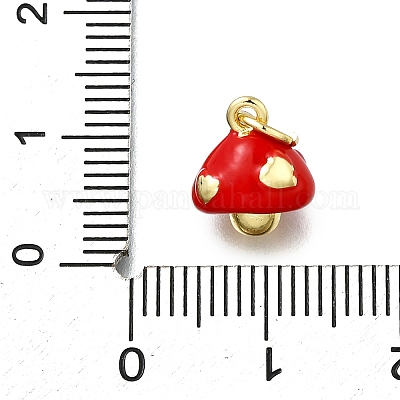 Brass Enamel Charms&nbsp;KK-K400-29G-03-1