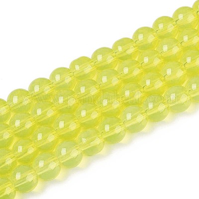 Baking Paint Glass Beads Strands&nbsp;DGLA-Q023-8mm-DB20-1