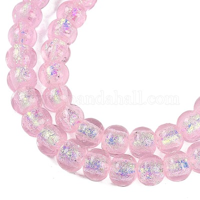 Handmade Foil Lampwork Beads Strands&nbsp;FOIL-K003-04B-1