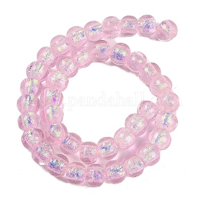 Handmade Foil Lampwork Beads Strands&nbsp;FOIL-K003-04B-1