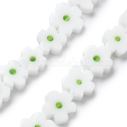 Handmade Millefiori Lampwork Beads Strands LAMP-F035-09P-1