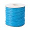 Waxed Polyester Cord, Bead Cord, Deep Sky Blue, 1.5mm, about 169.51~174.98 Yards(155~160m)/Roll