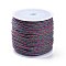 Macrame Cotton Cord, Braided Rope, with Plastic Reel, for Wall Hanging, Crafts, Gift Wrapping, Slate Blue, 1.2mm, about 54.68 Yards(50m)/Roll