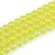 Baking Paint Glass Beads Strands&nbsp;DGLA-Q023-8mm-DB20-1