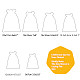 Burlap Packing Pouches Drawstring Bags&nbsp;ABAG-BC0001-05B-14x10-5