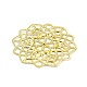 Rack Plating Iron Filigree Cabochons&nbsp;IFIN-Q134-14G-2