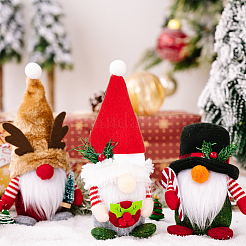 Christmas Hat Cloth Cutlery Set Bags&nbsp;AJEW-WH0401-44