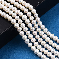 Natural Cultured Freshwater Pearl Beads Strands&nbsp;PEAR-N013-05E