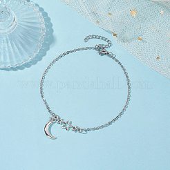 304 Stainless Steel Cable Chain Anklets&nbsp;AJEW-AN00568