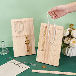 2 Styles Wood Necklace Display Stands&nbsp;NDIS-NB0001-08