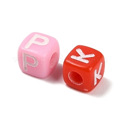 Spray Painted Opaque Acrylic Beads&nbsp;MACR-L011-01