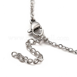 Enamel Evil Eye & Cubic Zirconia & 304 Stainless Steel Charm Anklet with Cable Chains&nbsp;AJEW-C021-09P