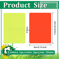 PVC Plastic Blank Penalty Cards&nbsp;LS-AJEW-WH0401-87