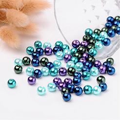 Ocean Mix Pearlized Glass Pearl Beads&nbsp;HY-X006-8mm-11