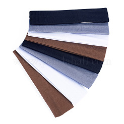 8Pcs 4 Colors Milk Silk Cloth Hair Bands&nbsp;OHAR-TAD0001-01D