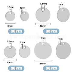 120Pcs 4 Style 304 Stainless Steel Charms&nbsp;STAS-FH0002-11
