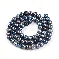 Natural Cultured Freshwater Pearl Beads Strands&nbsp;PEAR-N013-05C-01