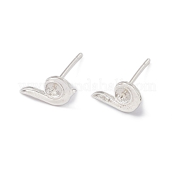 Brass Stud Earring Finding&nbsp;KK-A172-22S