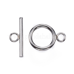 Non-Tarnish 304 Stainless Steel Toggle Clasps&nbsp;X-STAS-F040-41-P