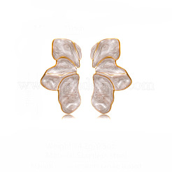 304 Stainless Steel Petaline Stud Earrings&nbsp;EJEW-D347-01G
