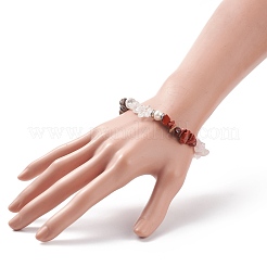 Natural Mixed Stone Chips Stretch Bracelets&nbsp;BJEW-JB08460
