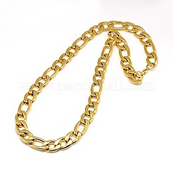Fashionable 304 Stainless Steel Figaro Chain Necklaces for Men&nbsp;STAS-A028-N019