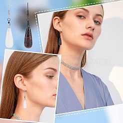 50Pcs 5 Style 304 Stainless Steel Earring Hooks&nbsp;FIND-UN0001-32