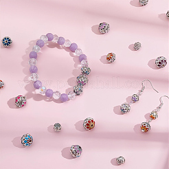 24Pcs 3 Styles Round Brass Enamel Beads&nbsp;KK-SC0007-78