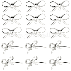 20Pcs Brass Stud Earring Findings&nbsp;KK-SC0008-01P