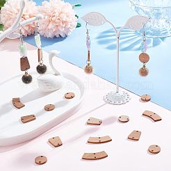 90Pcs 3 Style Unfinished Wood Connector Charms&nbsp;DIY-CA0004-66