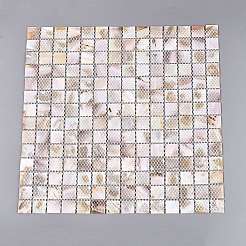 Natural Freshwater Shell Mosaic Tile Cabochons&nbsp;SHEL-Q029-05B