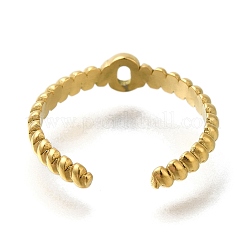 Ion Plating(IP) 304 Stainless Steel Open Cuff Ring Components&nbsp;RJEW-U017-37G
