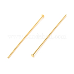 Brass Flat Head Pins&nbsp;KK-F824-114A-G