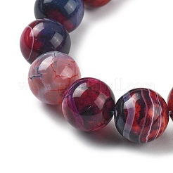Natural Multi-Color Agate Beads Strands&nbsp;G-A261-B10-14mm