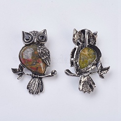 Natural & Synthetic Mixed Stone Pendant&nbsp;G-F529-C