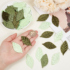 100Pcs 2 Colors Cloth Artificial Leaves&nbsp;AJEW-CY0002-82