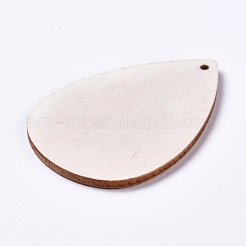Unfinished Blank Wood Pendants&nbsp;WOOD-WH0098-66