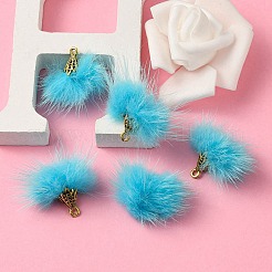 Faux Mink Fur Tassel Pendant Decorations&nbsp;FIND-YW0002-24I