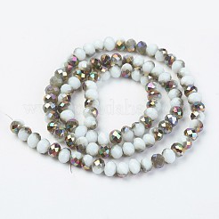 Electroplate Opaque Glass Beads Strands&nbsp;EGLA-A034-P8mm-R08